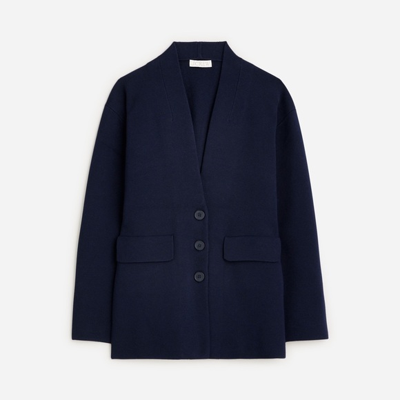 J. Crew Women's Fitted-waist sweater blazer - Picture 2 of 13